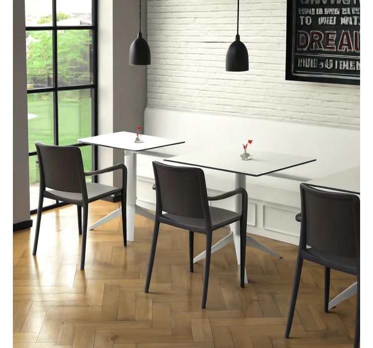 Стіл QUATRO FIX 70x70 TAUPE-TAUPE3